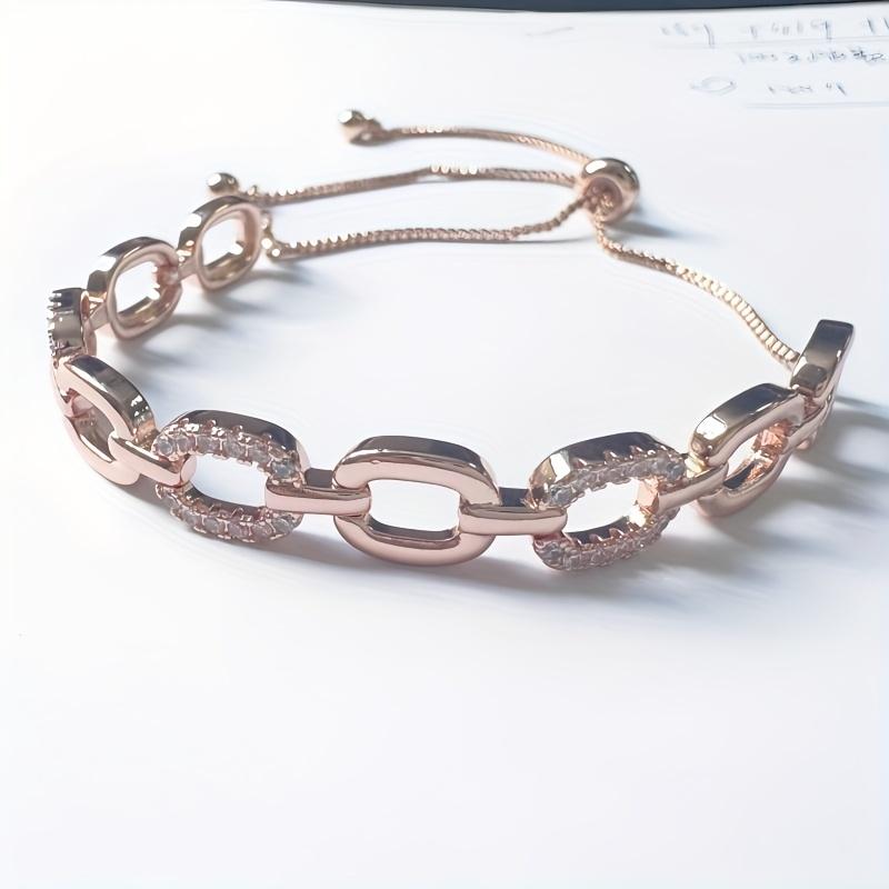 Elegant Bracelet with Synthetic Zirconia Accents for Everyday Luxury It Is The Best Choice for Giving Gifts