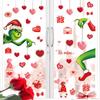 4 Sheets 43PCS Christmas Wall Stickers Window Stickers Fridge Stickers