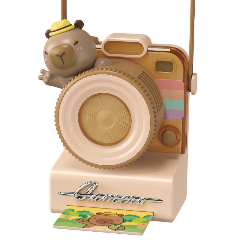 Portable Retro Camera Fan with USB Rechargeable Battery and Lanyard