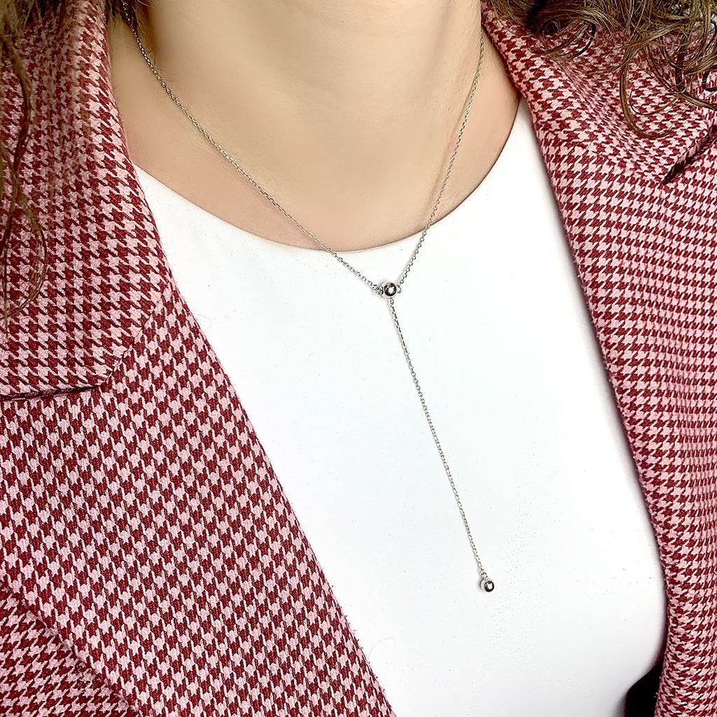 Silver Necklace with No Stones, Product Weight 3.15 G (2079705)