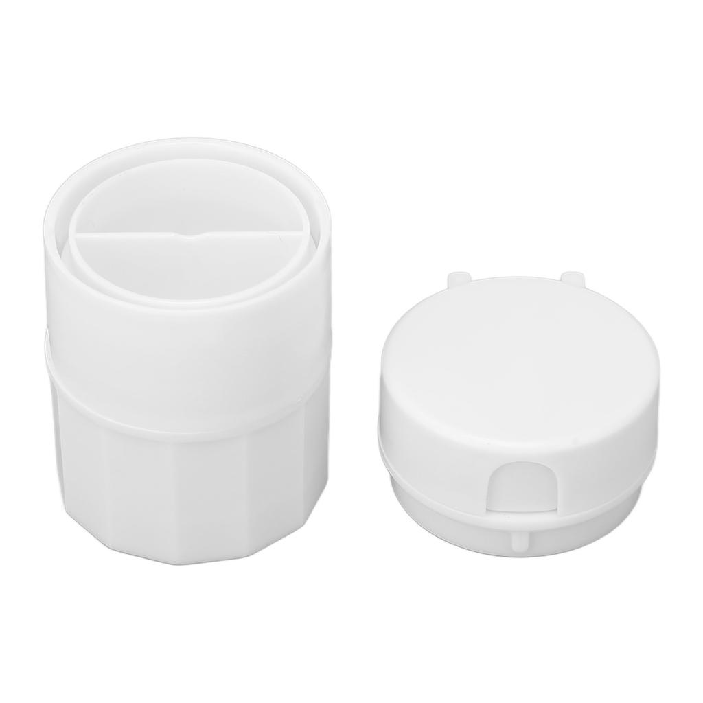 Pill Cutter White Multifunctional 4 In 1 Cylindrical Medicine Grinding Separation Tool