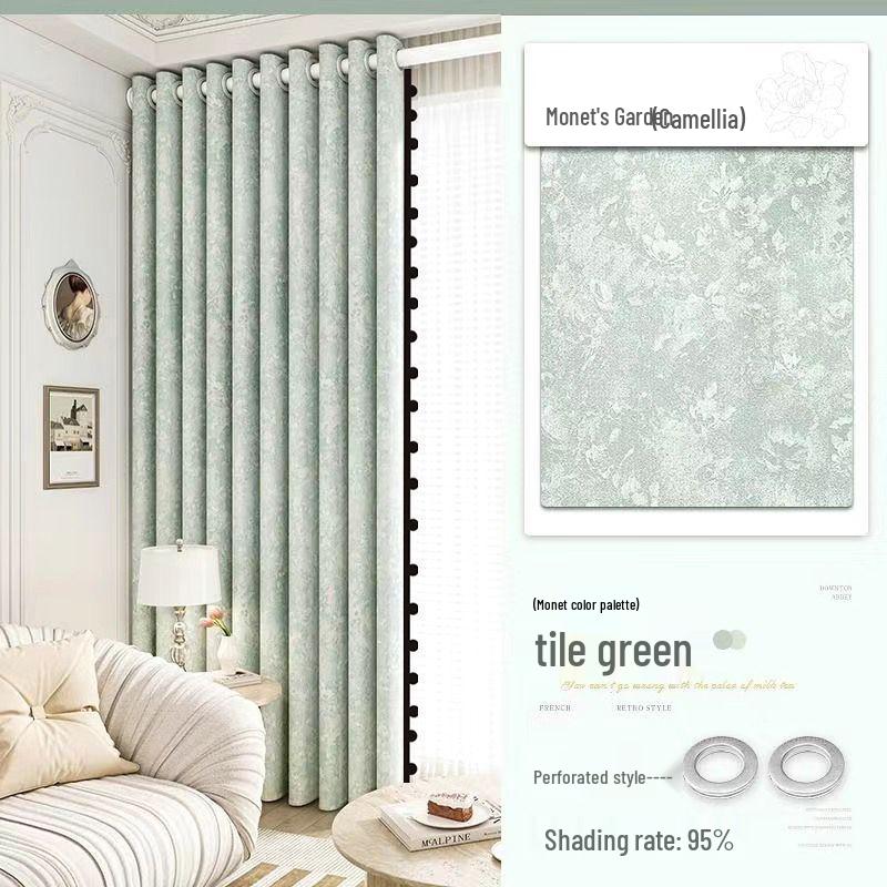 Downton Abbey Jacquard Blackout Curtains - Retro French Light Luxury Style (2026)