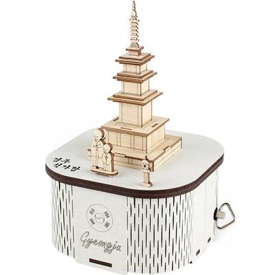 Ramă DIY Rotary Wood Orgol Gyeongju Buddha 3D Puzzle tridimensional Coreea Puzzle 3d