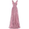 Women's Sequined Bridesmaid Dress Sleeveless Extra Long Evening Dress Prom Dress Gala Welcome Dress Women