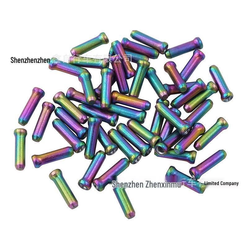

Цветные алюминиевые наконечники для тросов велосипеда - тормозные и переключающие, упаковка 20 или 30 штук Colorful 20 pieces pack