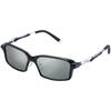 Zeque Polarized Sunglasses Spike Black Silver TRUEVIEW MIRROR F-2063 & FOCUS/SILVER