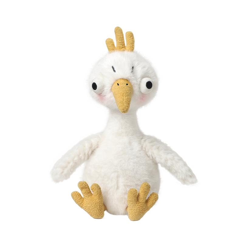 28Cm Lifelike Silly Goose Plush Toy Fluffy Poultry Stuffed Animal Soft Doll Funny Sleep Comfort Birthday Gift Kid Boy Girl Decor