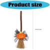 Halloween Decorations Wooden Witches Brooms Hanging Ornament Witches Broomstick Pendant Wall Hangings Gift for Women Men