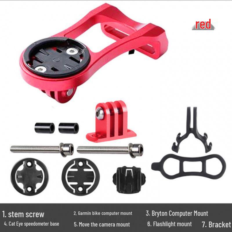 Mountain Bike Computer & Light Mount for Garmin, Bryton, Cateye - Road Bike Extension Bracket