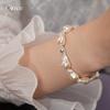 Französisches Retro-Barock-Perlenarmband Perlenarmband Design Sinn Vielseitiger Schmuck Damen
