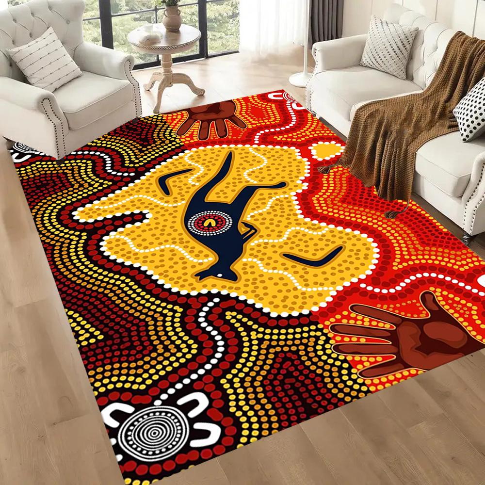 Australischer Aboriginal-Stil 31 Fußmatte Perfekt für Außenbereich Dekorieren Sie Zimmer Wohnzimmer Balkon Rutschfester Teppich Dekorieren Sie Büros