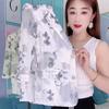 High End Fashion Blazer Women Coat Thin Printed Sun Protection Elegant Suit Short Sleeve Summer Top