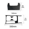 4Pcs Carbon Fiber Center Cupholder Cover Trim For Honda Civic Coupe 2013-2015