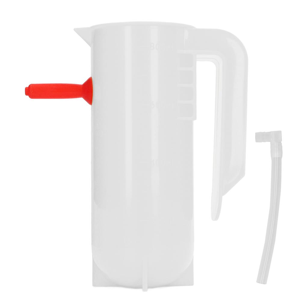 Lamb Milk Feeder Bottle 800ML Scale Accurate Quantitative Small Animal Calf Goat Pacifier Feeder Milk Bottle with Hand Grip