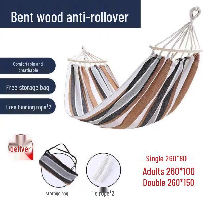 Outdoor Wind Hammock: Summer Swing, Indoor/Outdoor Tassel Hanging Net, Picnic & Camping Set