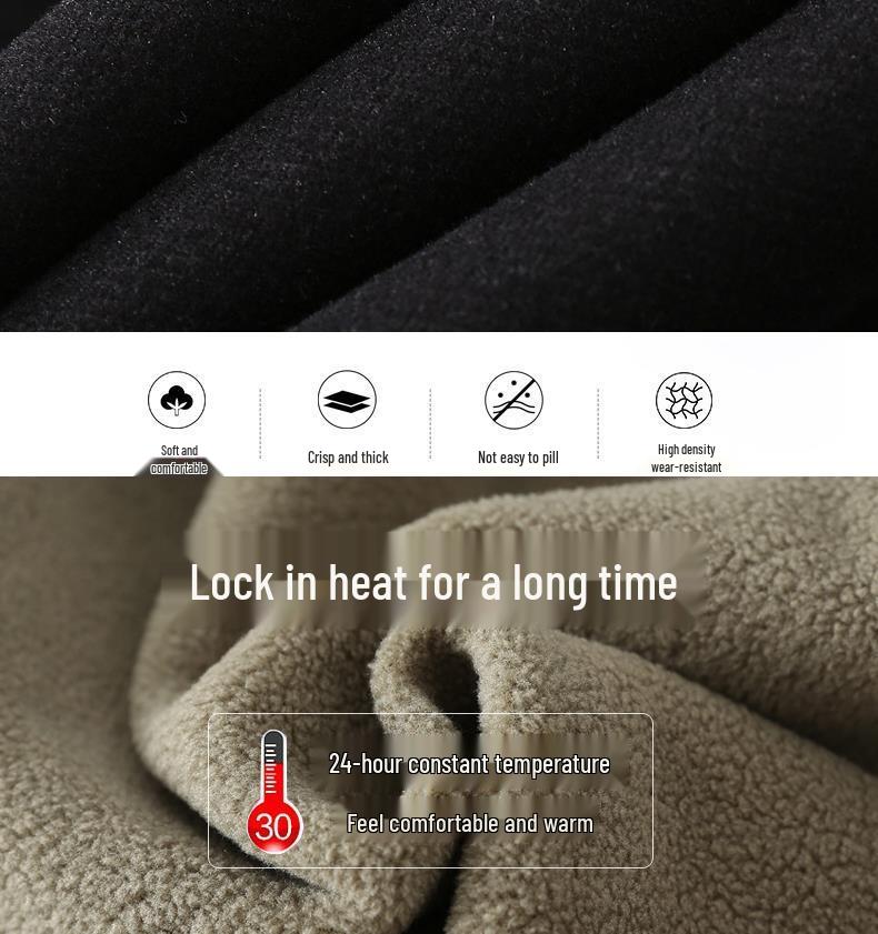 Mom's Thick Fleece Wool Pants for Winter & Middle-Aged Comfort