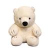 Hug Bear Simulation Sitting Polar Bear Doll Zoo Souvenir Polar Bear Doll Birthday Gift Toy