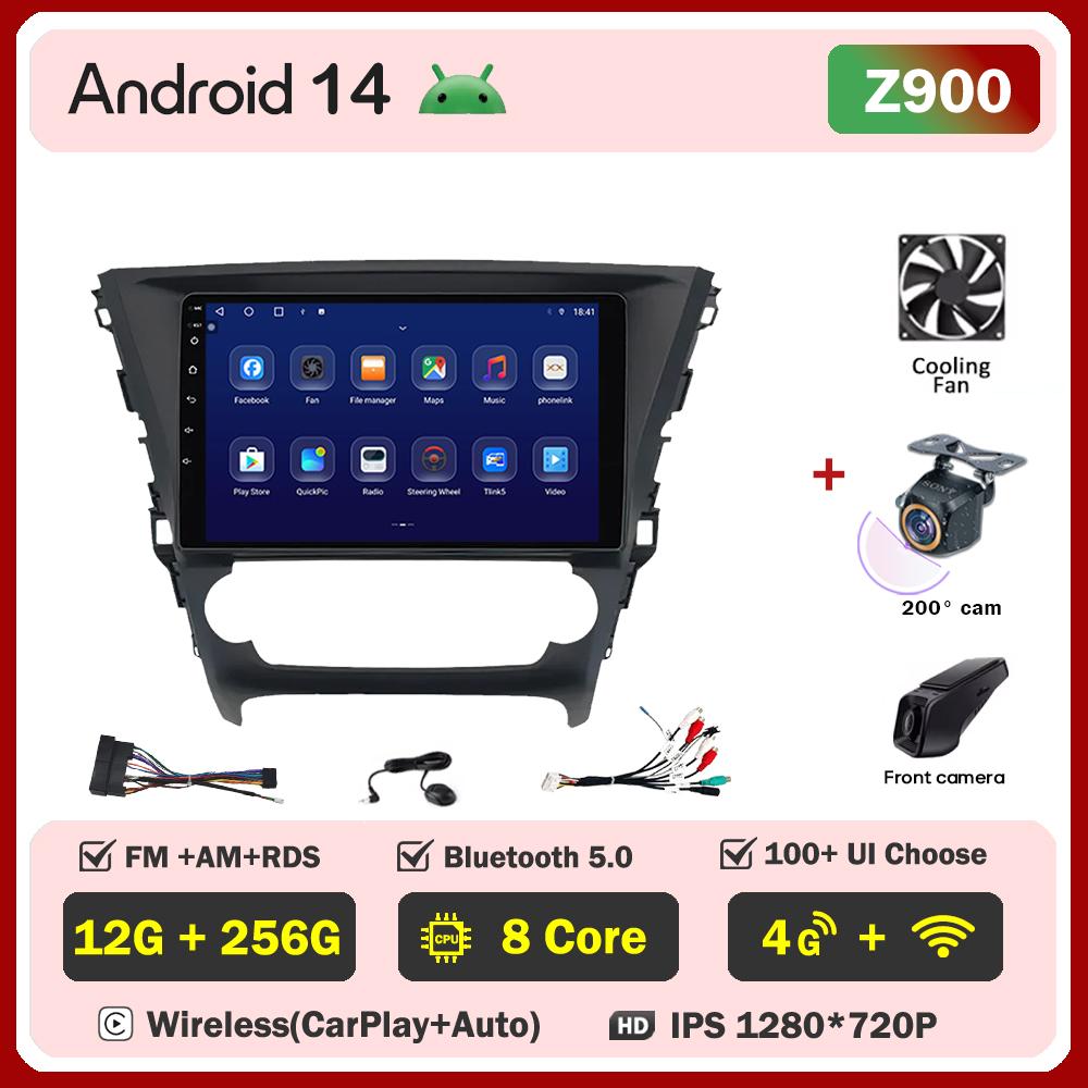 For Toyota Avensis 2018-2020 Car Radio Player Car Carplay Screen Autoradio Mirror Link Car Intelligent Systems Touch Screen RDS