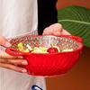 Bohemian Style Ceramic Soup Bowl with Handle Microwave Safe Embossed Design Great for Serving Soups Salads Ramen Noodles