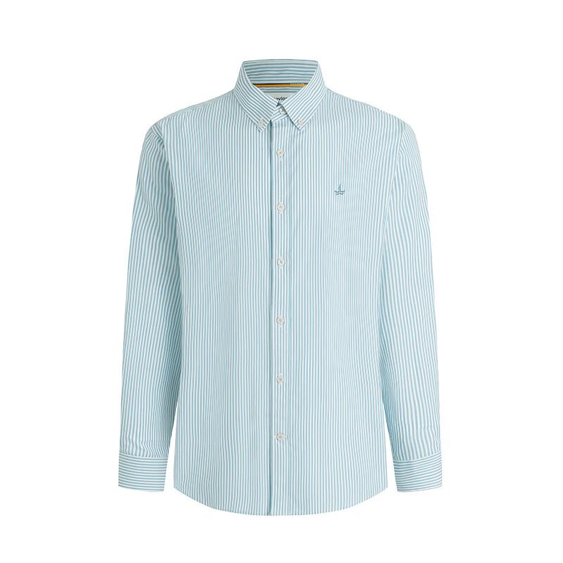 Navigare Men's Casual Striped Long Sleeve Shirt