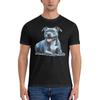Blue Staffy Portrait Lightweight Tshirt Sports Minimalist Not Easy To Loosen Tshirt