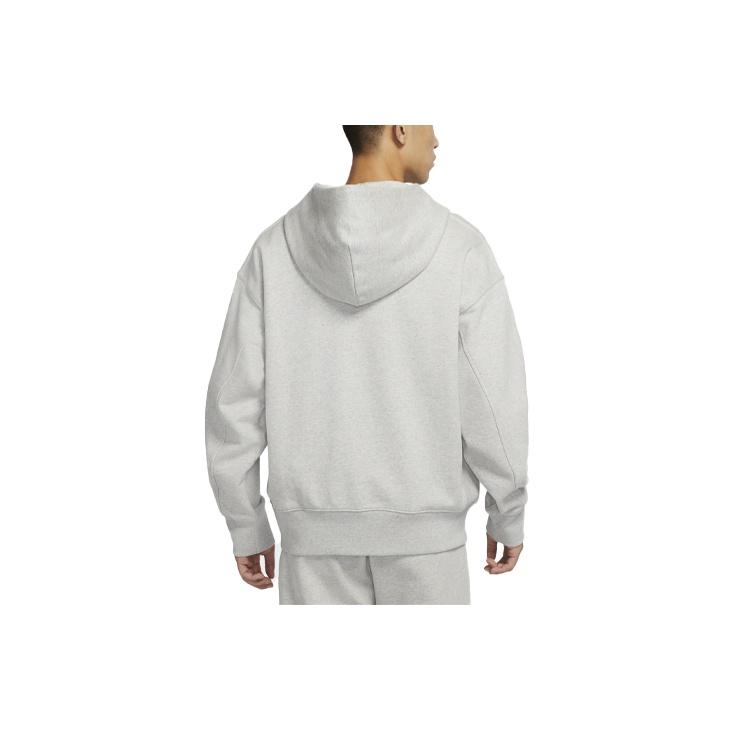 Nike Embroidered Logo Half-Zip Hooded Sweater Men Tops Grey DM5280-050