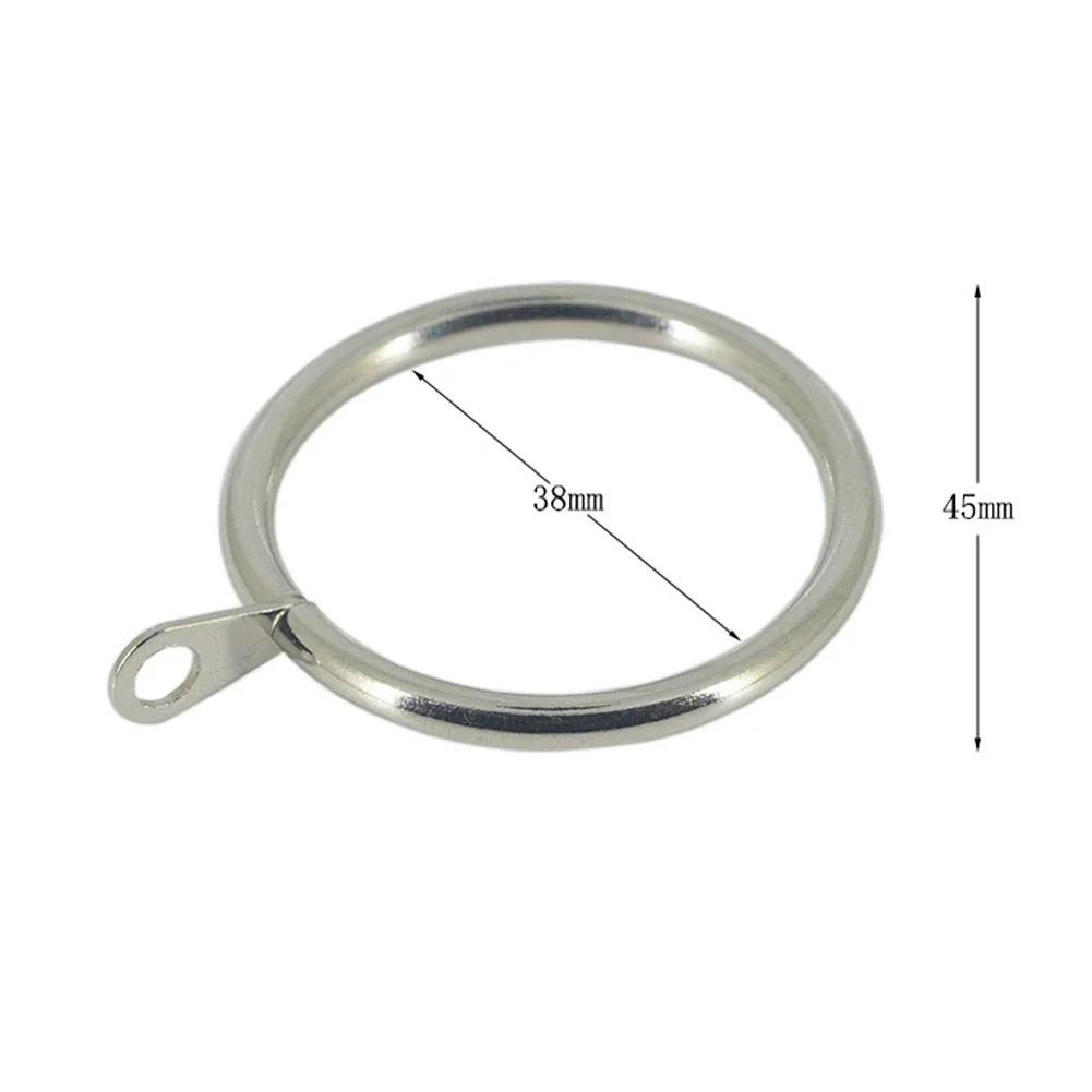 12/24 Pcs Metal Curtain Rings Hanging Hooks For Curtains Rods Pole-Voile Heavy Duty Rings Fit Up To 25 TO 37 Mm Curtain Rods