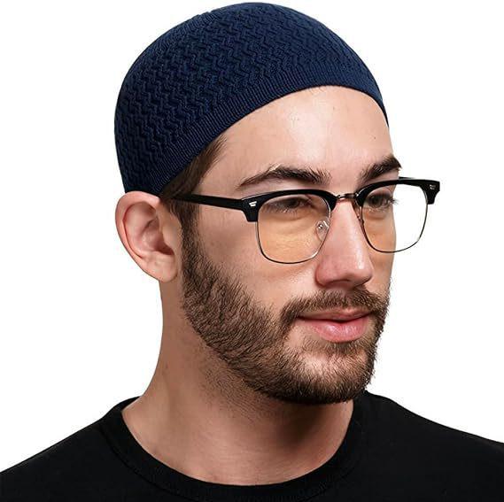 Unisex Ripple Knit Wool Skullcap