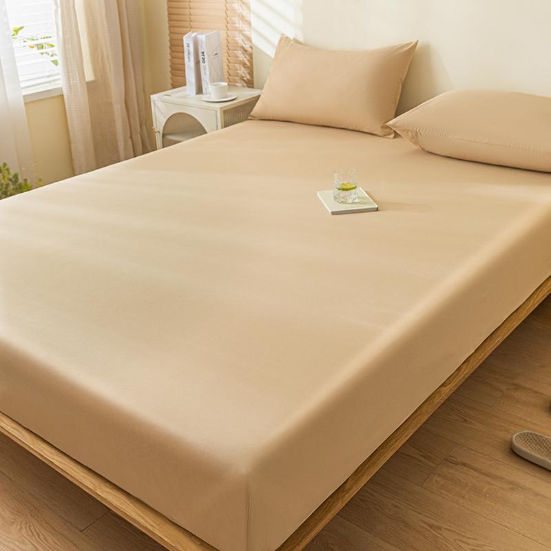 100% Waterproof Mattress Cover Fitted Bed Sheet with Elastic Band Anti-Slip Mattress Protector for Single Double Queen King Bed