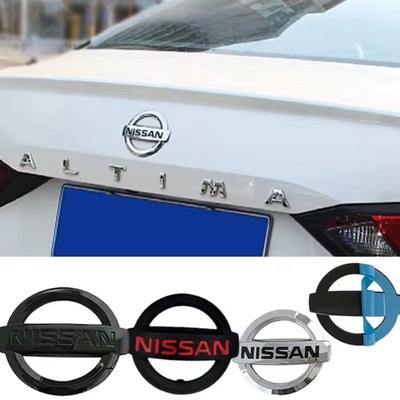 Insignia Emblema Parrilla Delantera de Coche Pegatina Insignia Logo Maletero Trasero Accesorios Para Qashqai Juke Pulsar Sentra Altima Patrol Micra Rogu