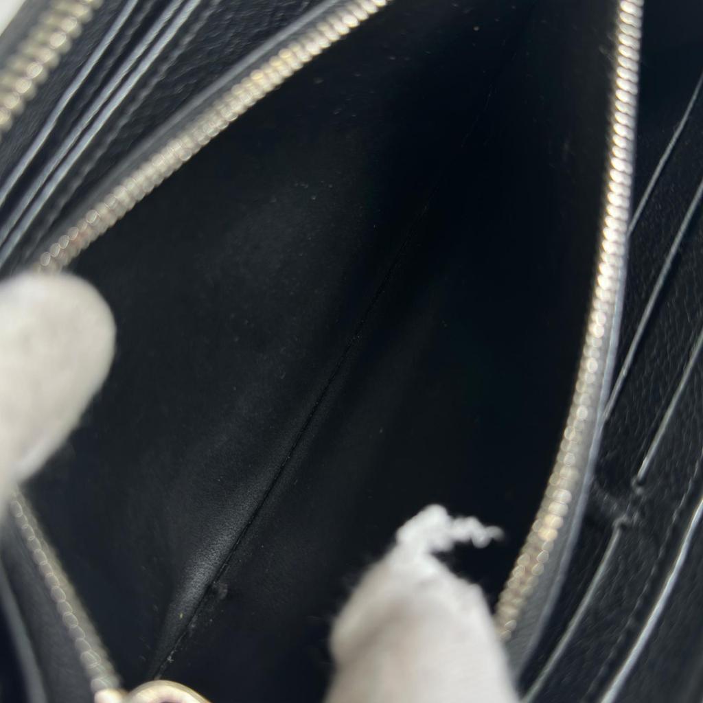 LOUIS VUITTON Mahina Zippy Wallet M61867 Purse black Women used