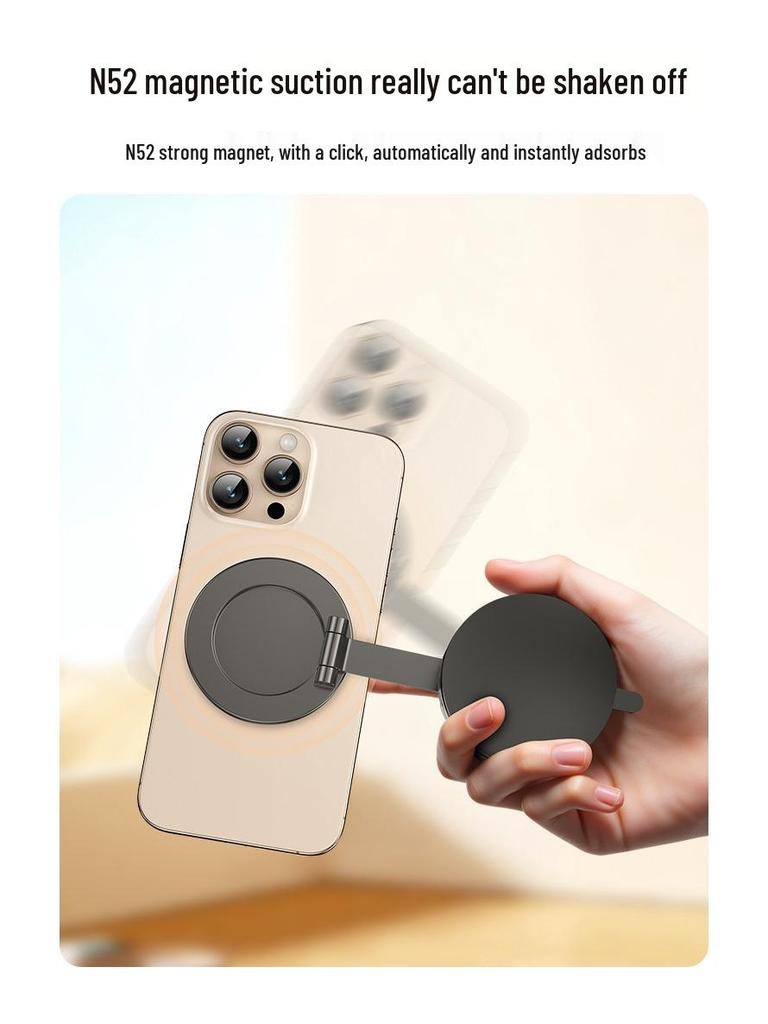 Top-Selling Rotatable Magnetic Car Phone Holder with Suction Cup for Dashboard Navigation