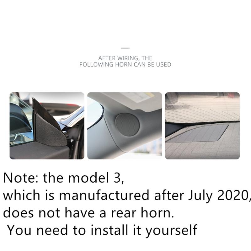 Tesla Model 3-ისთვის 2017-2023 ინტერიერის მოდიფიკაცია აუდიო აქტივაცია განახლება 8 ლიტრი 14 მანქანის დინამიკი საკაბელო მუსიკა მანქანის აქსესუარები
