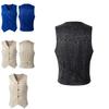 Stylish Brocade New Mens Vest Waistcoat With Elegant Gothic Punk Design For Any Occasion