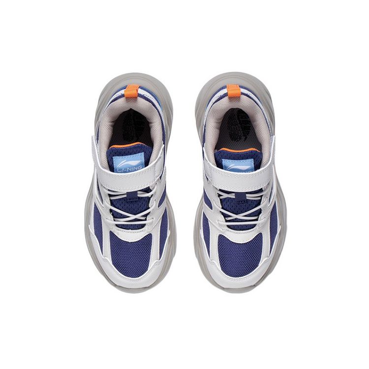 Li Ning Kids Windbreaker Non-Slip Shock Absorbing Wear-Resistant Casual Shoes Kids Shoes White YKNS020-5