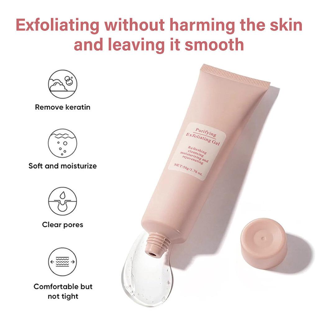 Exfoliating Gel for Face and Body, Deep Cleansing Scrub, Gentle Dead Skin Remover, Improves Dullness & Keratosis Pilaris, 120ml less