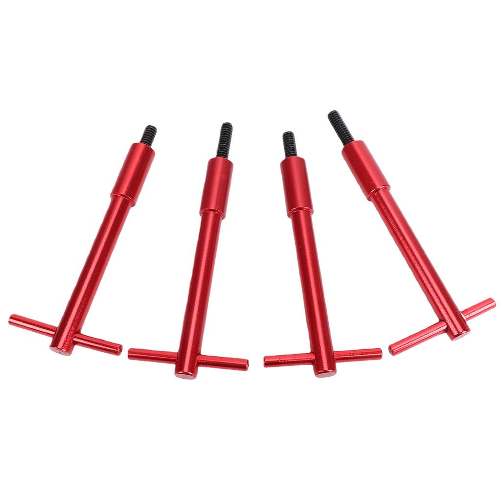 4PCS Valve Cover T Bar 1 4in 20 Red Aluminum Valve Cover Wing Nut Replacement for Chevy V8 1955 1986