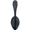 Stimulateur - SATISFYER - Ribbed Petal - Noir - Silicone - Vibrant