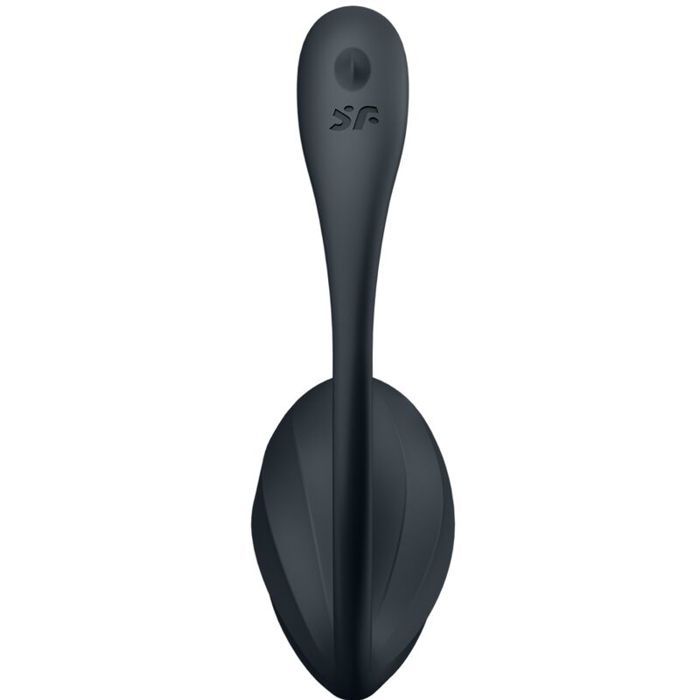 Stimulateur - SATISFYER - Ribbed Petal - Noir - Silicone - Vibrant