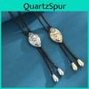 Unique Geometric Style Polished Mixed Material Necklace For Men And Women In Vintage Silver And Gold