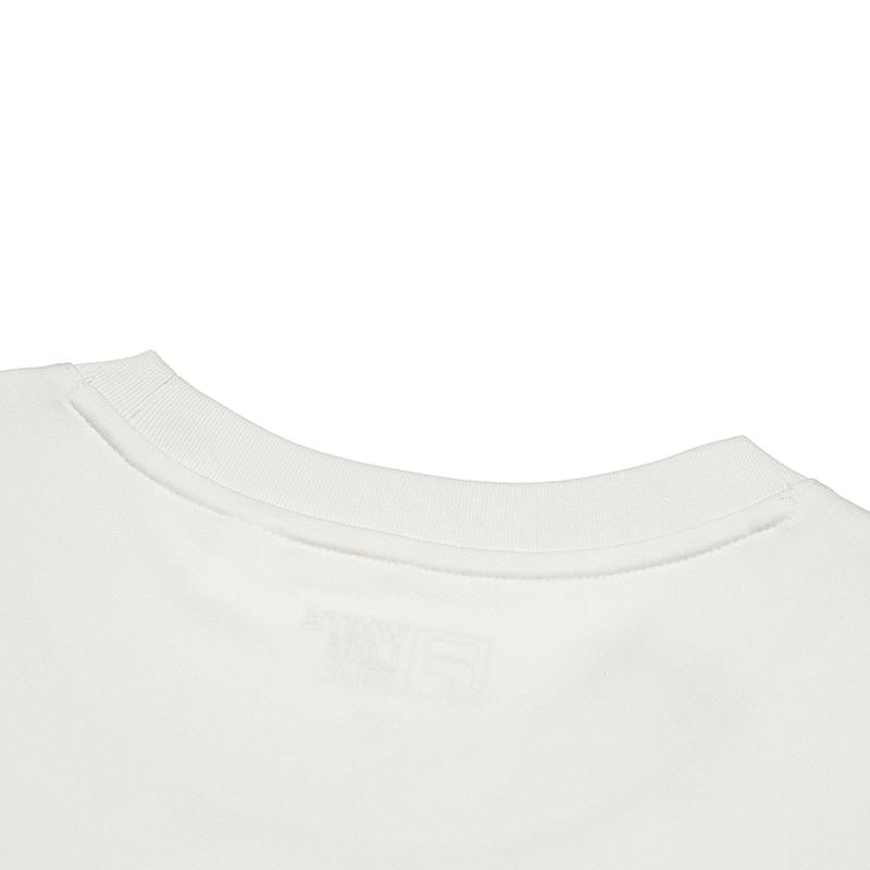 Fila Original Loose Comfortable Versatile Round Neck Short Sleeve T-Shirt Unisex Tops Steam-White F51M529115F-IV