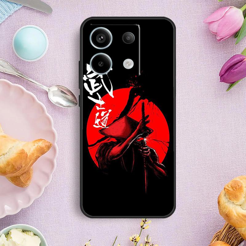 Samurai Japan Art Case For Xiaomi Redmi Note 13 11 10 12 14 15 Pro Plus Cover For Redmi 15 14C 10C 13C 12C 15C