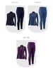 Women's Fleece-Lined Long-Sleeve Yoga Set: Warm, Slim-Fit Half-Zip Sweatshirt for Autumn & Winter Fitness