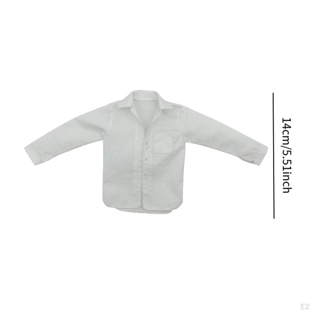 1/6 Scale Male Casual Shirt ,Figures Costume, Practical Convenient Costume Accessory