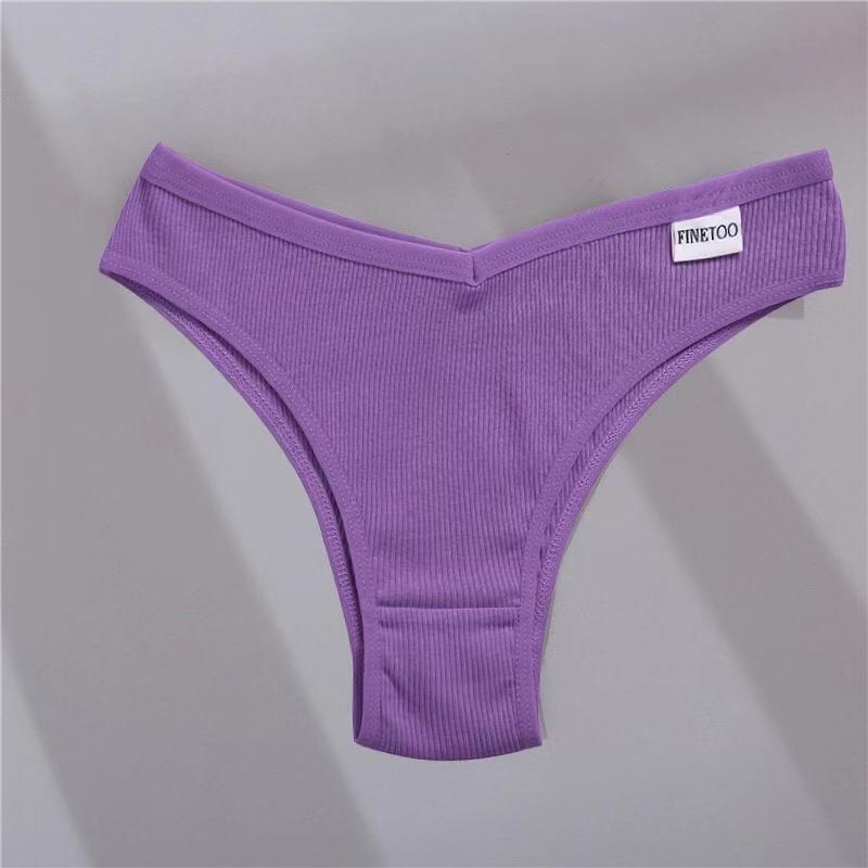 1Pc/Set Women Cotton Brazilian Panties M-XL Comfortable Thongs Underwear Women Bikini Underpants Sexy Low-rise Girl's T-back Panties