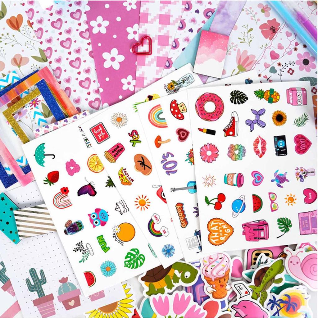 Girls DIY Journal Set - DIY Journal Set For Teen Girls, Stationery Set, Scrapbook And Journal Supplies Set, Journal Art Craft Set1ML