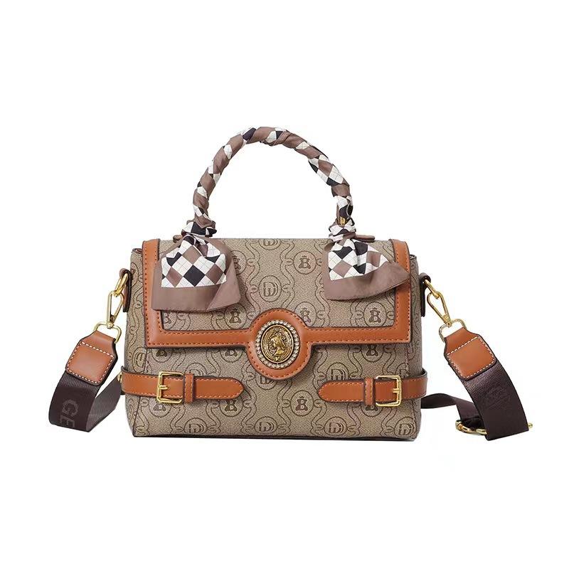 Fashion Printed Handbag, High-End Light Luxury Oblique Span Bag, Shoulder Bag.