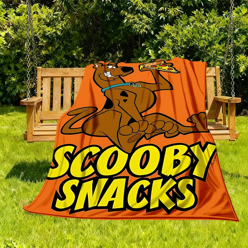 

1pc Scooby Snacks Outdoor Blanket Lightweight Flannel, Soft & Warm, All-Season Use for Sofa, Outdoor, Camping, Living Room, Office058 130x150cm