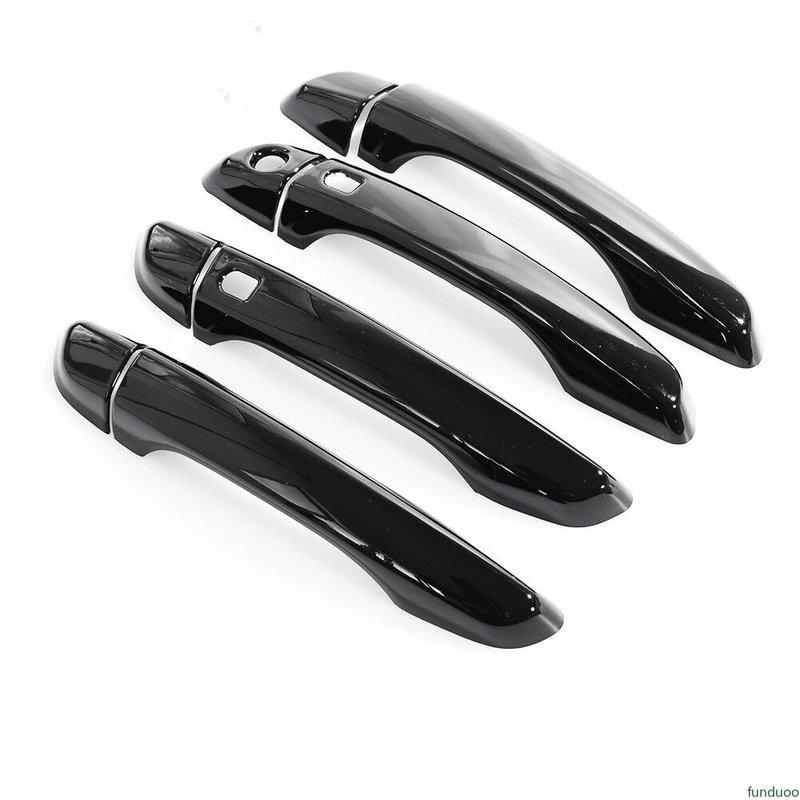 For Hyundai Verna Elantra 2017 2018    Glossy Black Car Door Handle Cover Trim Sticker Styling Auto Accessories