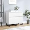 VidaXL Buffets 2 Pcs White 40x35x70 Cm Engineered Wood 831165